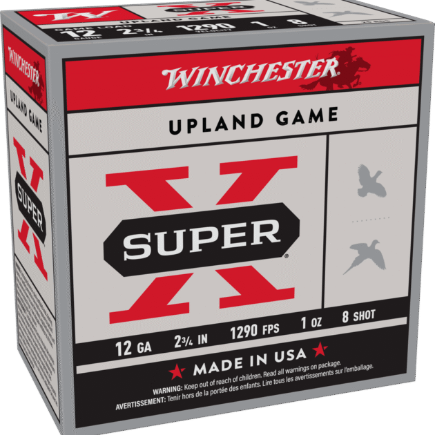 WINCHESTER SUPER X UPLAND12GA 2-3/4" 1OZ #8 25RDS