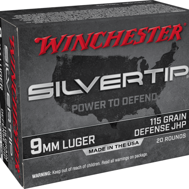 WINCHESTER SILVERTIP 9MM 115GR HP 20RD BX 200RD CASE