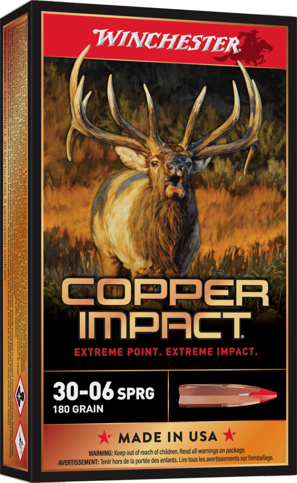 WINCHESTER COPPER IMPCT 3006SPFLD 180G LF 20RD BX 200RD CASE