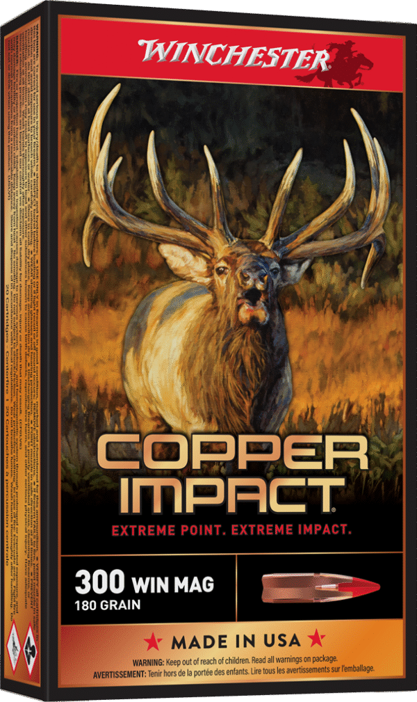 WINCHESTER COPPER IMPCT 300WM 180G LF 20RD BX 200RD CASE