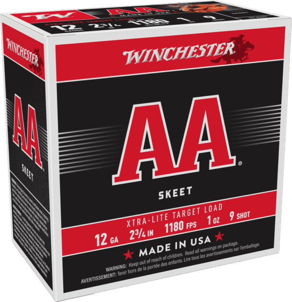 WINCHESTER AA XTRA LITE 12GA 2-3/4 #9 25RD 1OZ