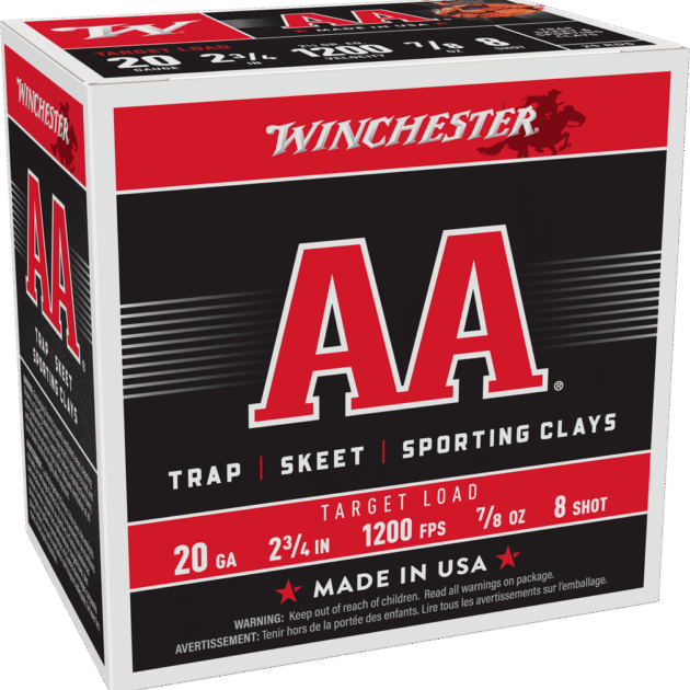 WINCHESTER AA SKEET LD 20GA 23/4 #8