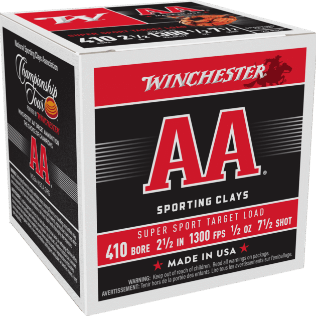 WINCHESTER AA 410GA 21/2 1/2OZ #7.5 25RD/250RD