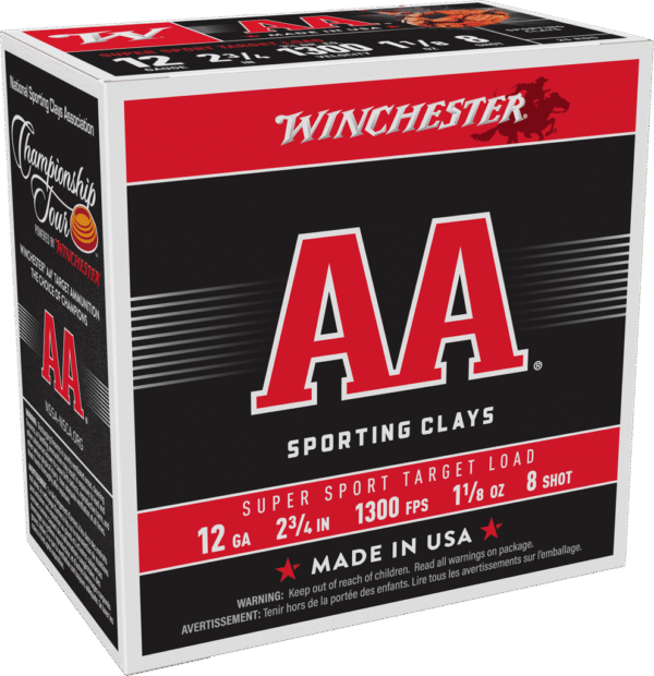 WINCHESTER AA SC 12GA 23/4 11/8 #8