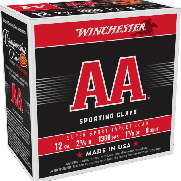 WINCHESTER AA SC 12GA 23/4 11/8 #8