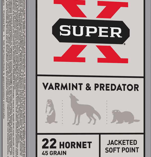 WINCHESTER SUPER-X 22HRNT 45GR JSP 50RD BX 500RD CASE