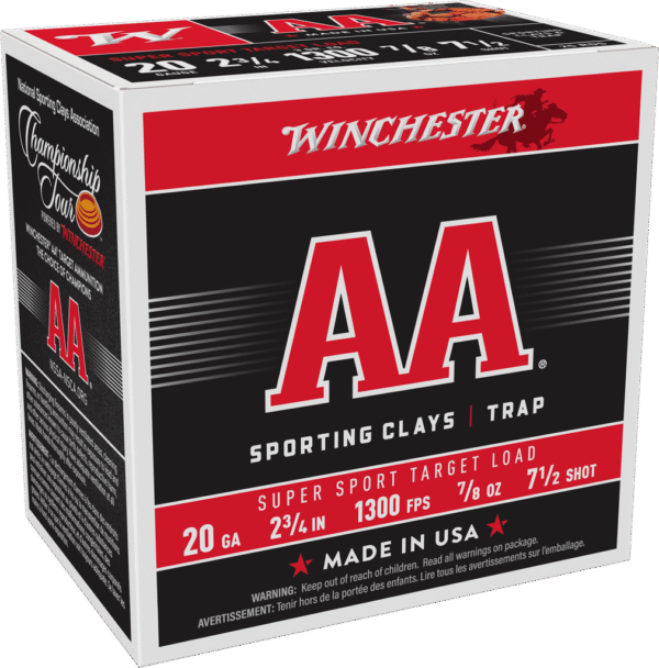 WINCHESTER AA SUPER SPORT 20G 2 3/4" 7.5SHT 7/8OZ 25/250RDS