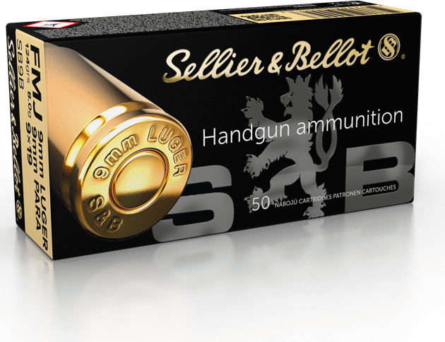 SELLIER & BELLOT 9MM 124G FMJ 50RD BOX 20 BOXES PER CASE