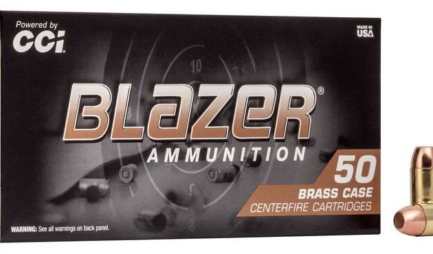 CCI 40 S&W 180 GR FMJ BLAZER BRASS 50 RD/BX 20 BX/CS