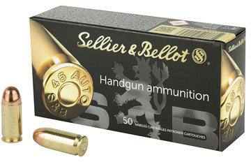 SELLIER & BELLOT .45ACP FMJ 230GR 50RD BOX 20 BOXES PER CASE