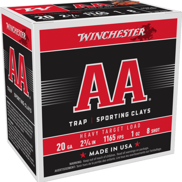 WINCHESTER AA HNDCP 20GA 23/4 1OZ 8