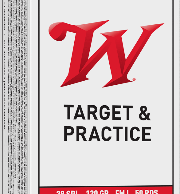 WINCHESTER 38SPL 130GR FMJ 50RD BX 500RD CASE