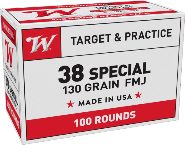WINCHESTER USA 38SPL 123GR FMJ 100