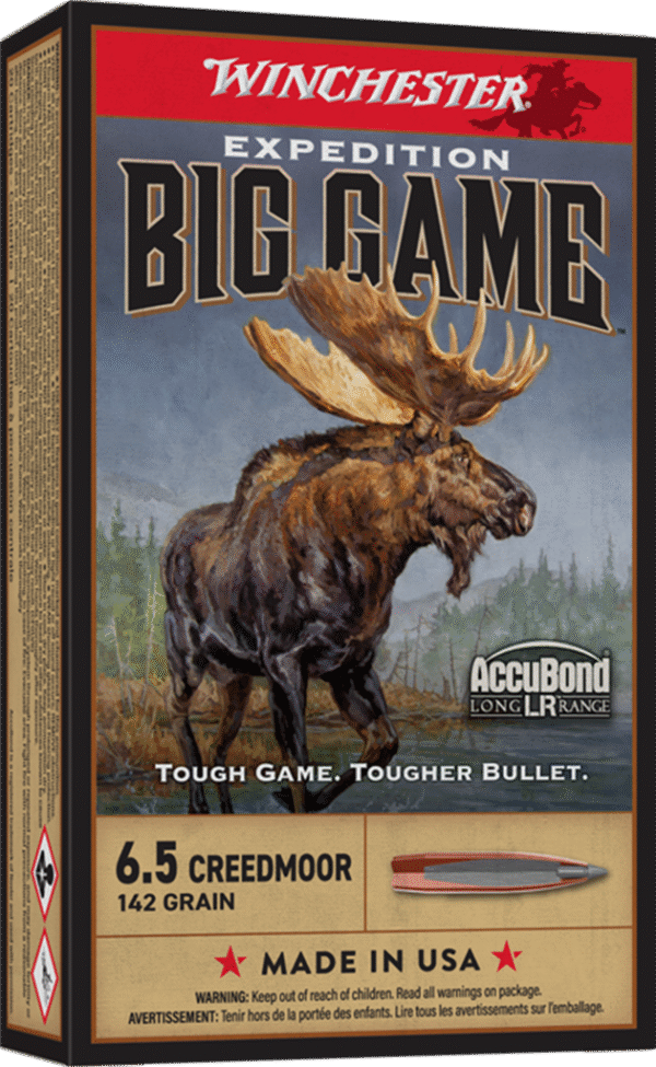 WINCHESTER BIG GAME 6.5CM 142GR ACCUBOND LR 20RD BX 200RD CASE