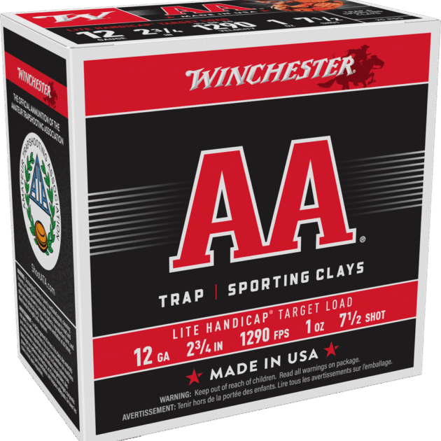 WINCHESTER 12G 2-3/4" #7.5 AA LT HNDICAP TRGT 1OZ 25RDS