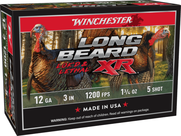 WINCHESTER LONG BEARD XR 12G 3" 1-3/4OZ 5SHT 10RD BX 100RD CASE