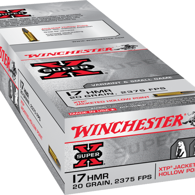 WINCHESTER SUPER X 17HMR 20G XTP JHP 50RD BX 1000RD CASE