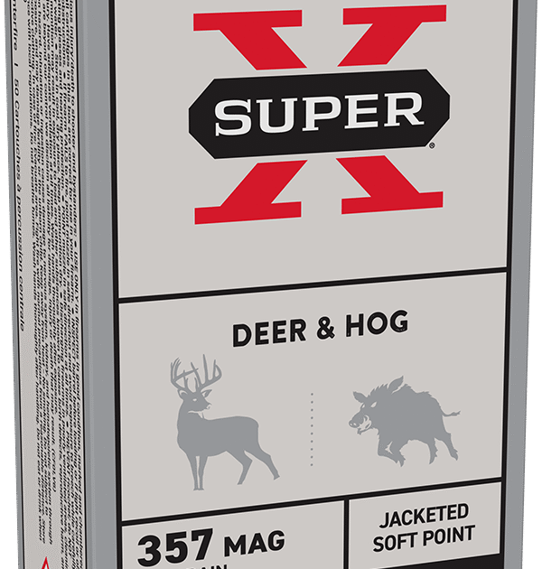 WINCHESTER SUPER X 357 MAG 158GR JSP 50RD BX 500RD CASE