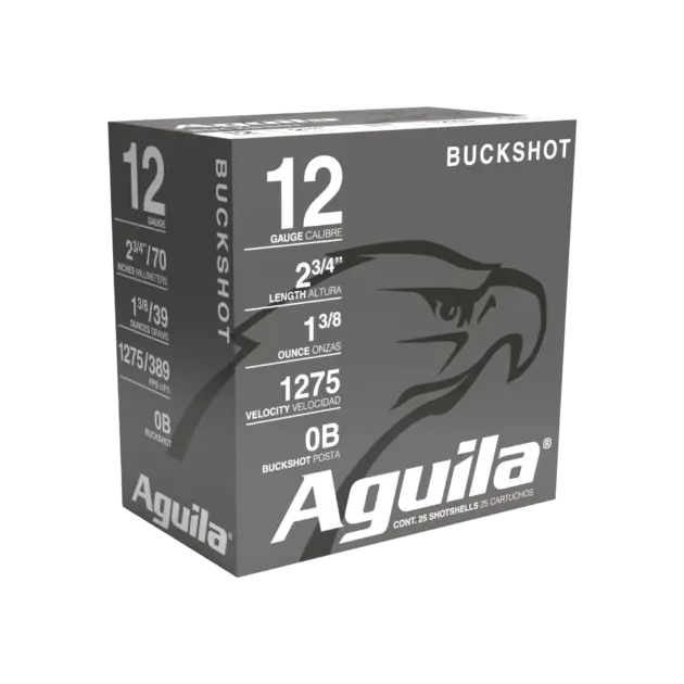 AGUILA 12GA 2 3/4" 0 BUCK 25RD BX 10 BXS PER CS