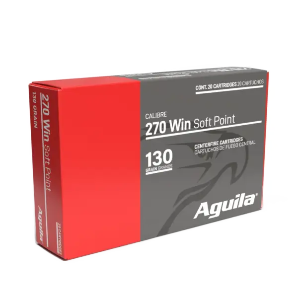 AGUILA 270 WIN 130GR INTERLOCK BTSP 20RD BX 10 BOXES PER CASE