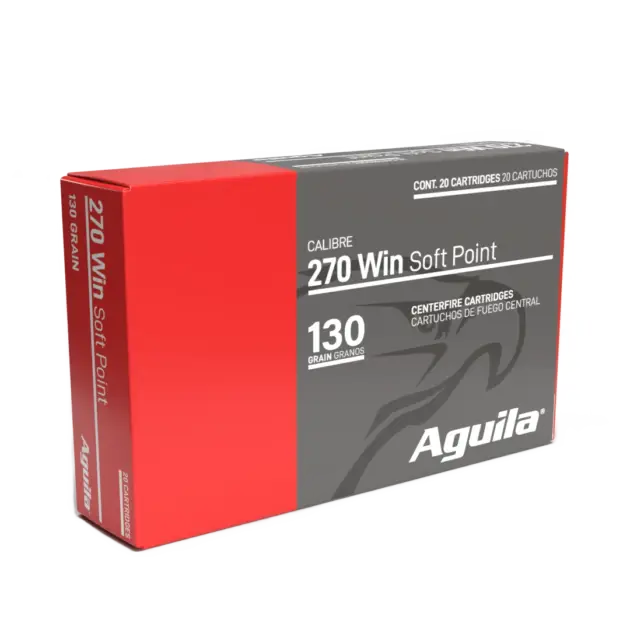 AGUILA 270 WIN 130GR INTERLOCK BTSP 20RD BX 10 BOXES PER CASE