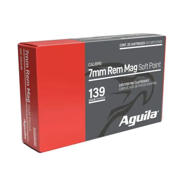 AGUILA 7MM REM MAG 139GR INTERLOCK BTSP 20RD BX 10 BOXES PER CASE