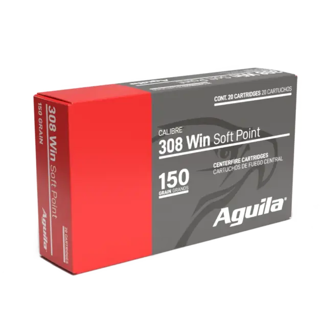 AGUILA 308WIN INTERLOCK 150GR BTSP 20RD BX 10 BOXES PER CS