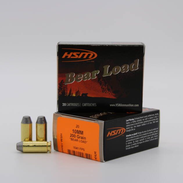 HSM AMMUNITION 10MM 200GR HL RNFP 20RD BOX 20 BOXES PER CASE