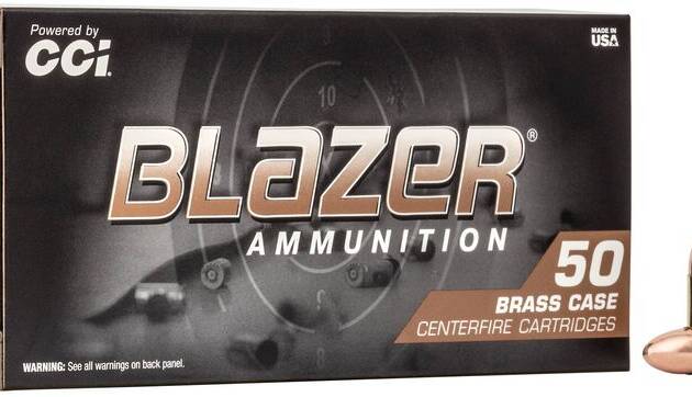 CCI 9MM LUGER 115GR FMJ BLAZER BRASS 50 RD/BX 20 BX/CS