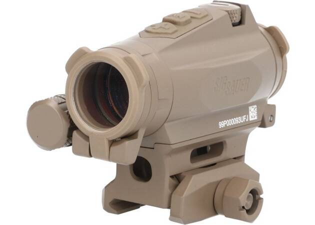 SIG SAUER ROMEO4-XT RED DOT, CIRCLE DOT, 0.5MOA, FDE