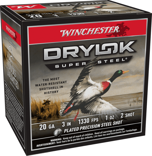 WINCHESTER DRYLK STL MAG 20G 3" 1OZ 25/250