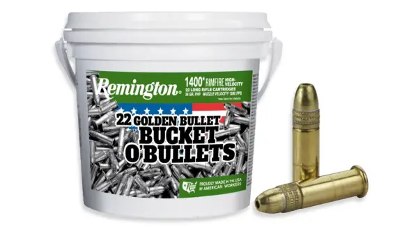 REMINGTON 22 GOLDEN BULLET, 22 LR, HV 36GR HP 1400 RD/BX 4 BX/CS
