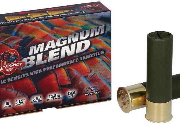 HEVI-SHOT MAGNUM BLEND 10GA 3-1/2IN 2-3/8OZ #5 #6 #7  5 RD/BX 10 BX/CS