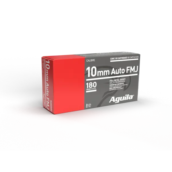 AGUILA 10MM AUTO 180GR FMJ 50RD BOX 20 BXS PER CS