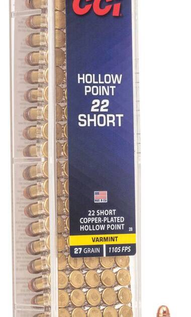 CCI 22 SHORT 27GR CPHP          * 100 RD/BX 50 BX/CS