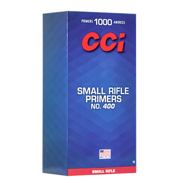 CCI 400 STD SMALL RIFLE PRIMER 100 RD/BX 10BX/BRICK 50 BX/CS