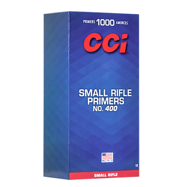 CCI 400 STD SMALL RIFLE PRIMER 100 RD/BX 10BX/BRICK 50 BX/CS
