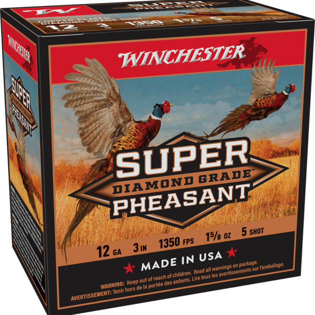 WINCHESTER 12 GA 3" #5 DIAMOND GRADE PHEASANT 1-5/8 OZ 25 RD/BX 10 BX/CS