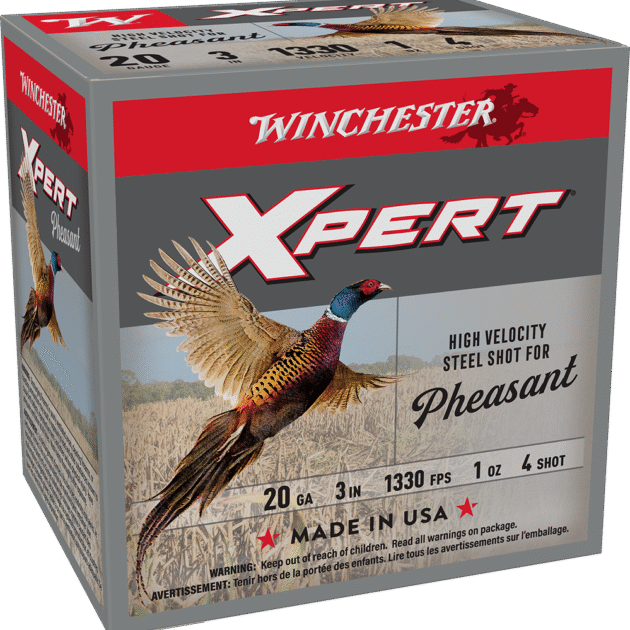 WINCHESTER 20 GA 3" #4 XPERT HV STEEL PHEASANT 1 OZ LEAD FREE 25 RD/BX 10 BX/CS