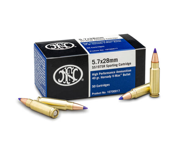 FN SS197SR 5.7X28 40G VMAX 50RD BX 500RD CASE