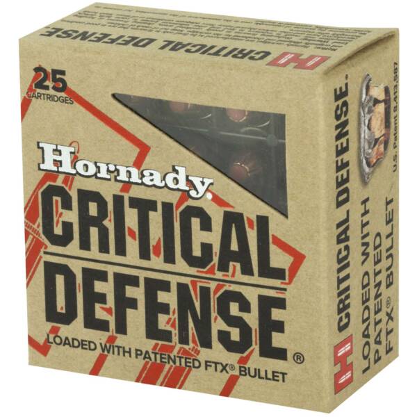 HORNADY CRITICAL DEFENSE 9X18MAK 90GR FTX 25RD BX 250RD CASE - Image 2