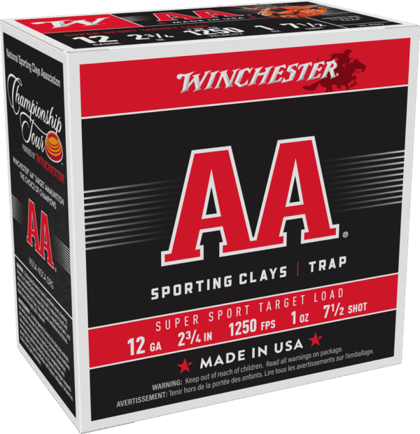 WINCHESTER AA SUPER SPORT 12G 2 3/4" 1OZ 7.5SHT 25/250RDS