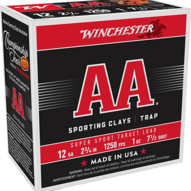 WINCHESTER AA SUPER SPORT 12G 2 3/4" 1OZ 7.5SHT 25/250RDS