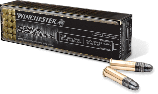 WINCHESTER SUPER SUPPRSD 22LR 40G SUB SONIC 100RD/BX