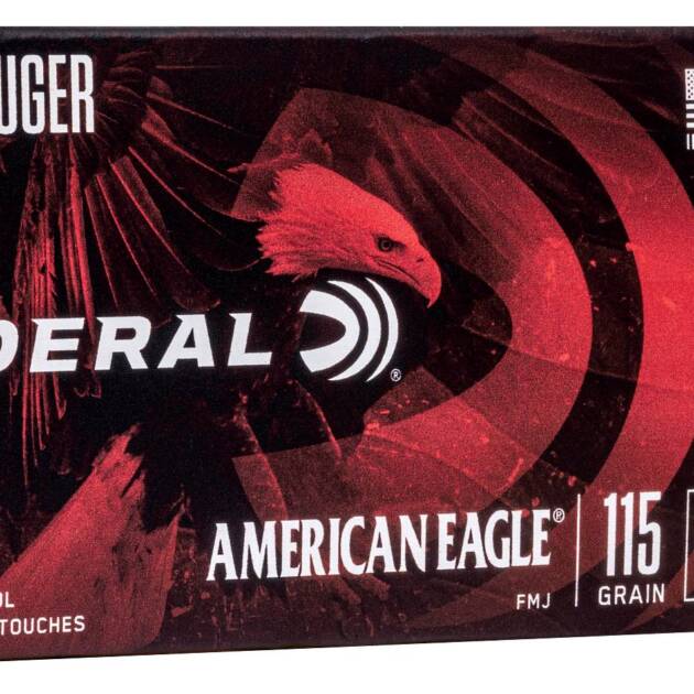 FEDERAL 9MM LUGER 115GR FMJ 50 RD/BX 20 BX/CS