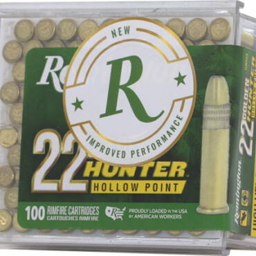 Golden Hunter, 22 LR, 40 Grain, Plated Hollow Point, 1255 fps | .22 lr | .22 lr | 40 grains