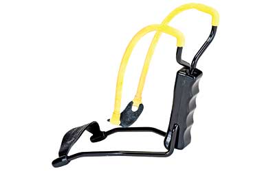 Daisy Model B52 Slingshot | shoots 1/4", 3/8" and 1/2" steel or glass shot | steel/plastic | black/yellow