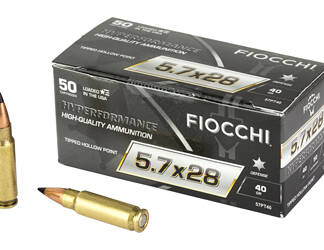 FIOCCHI HP 5.7X28MM 40GR THP 50/500 - 5.7 x 28 mm 1.12 Brass
