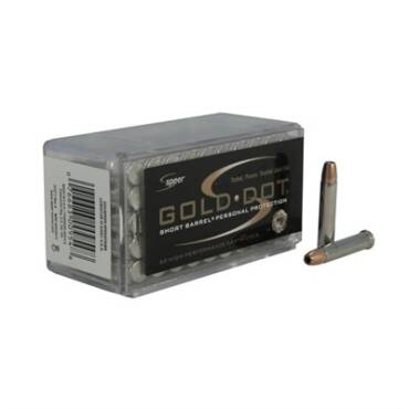 22 WMR 40GR GOLD DOT SHORT BARREL 50RDS - .22 Winchester Magnum 0.54 Nickel-Plated Brass