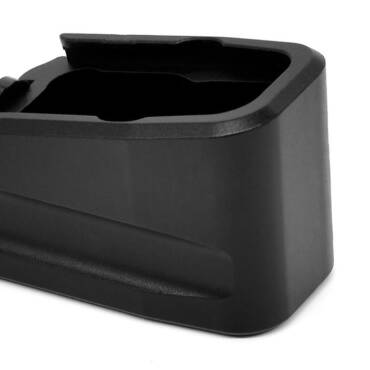 WARNE GLOCK 43X/48 MAG EXT. +2 BLK - 9mm Black Hardcoat Anodized 6061-T6 Aluminum
